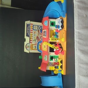 Vintage Fisher Price Main Street, 1980s Toy, 1986, Little People, Fisher Price